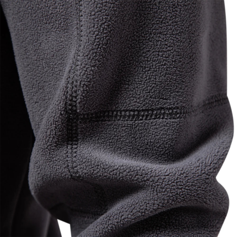 Fleece Langarm Pullover für Herren