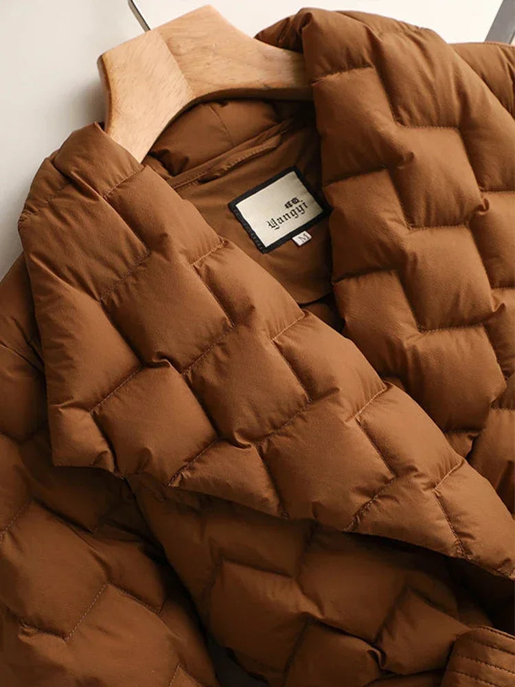 Gürtel Steppjacke für Damen