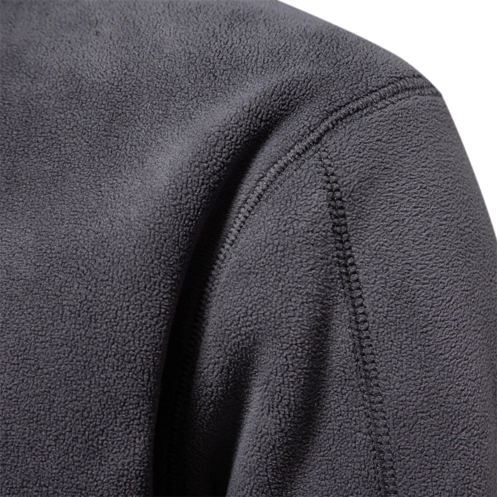 Fleece Langarm Pullover für Herren
