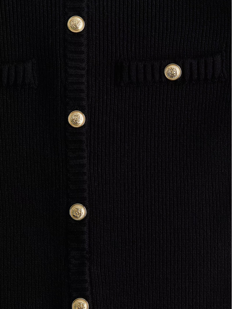 Knopfleiste Minikleid Kurzarm für Damen
