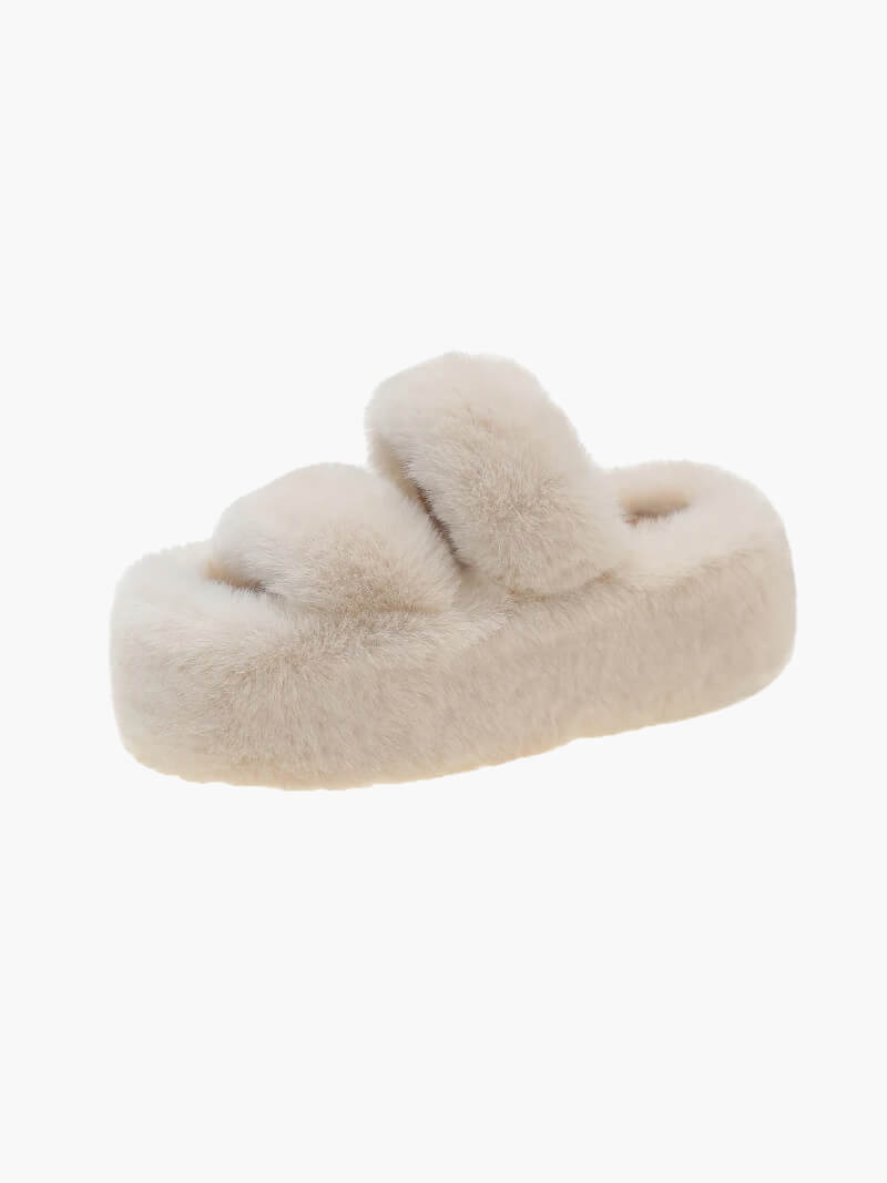 Kunstpelz Slipper für Damen