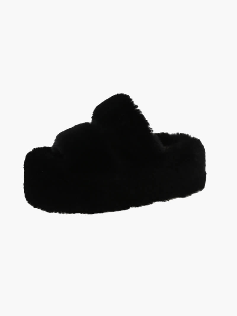 Kunstpelz Slipper für Damen