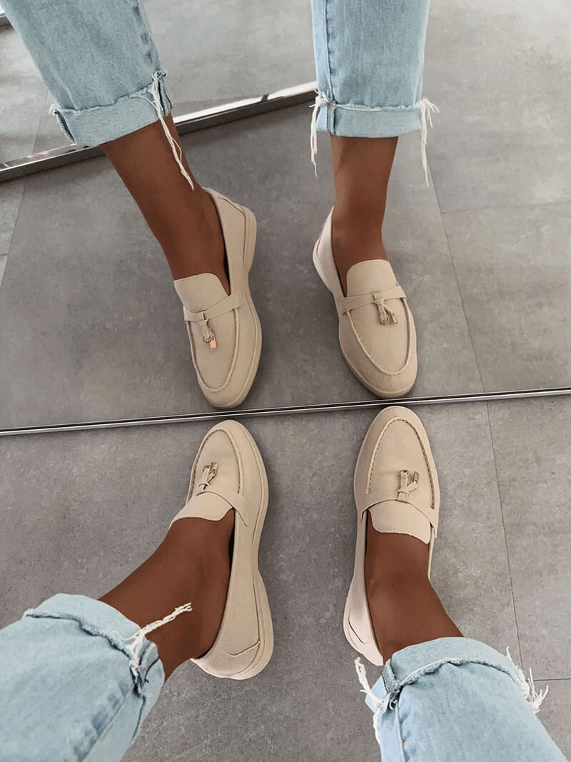 Wildleder Loafer für Damen