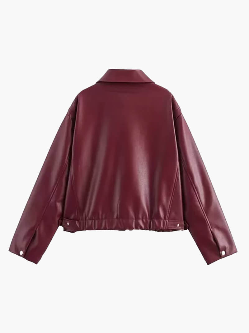 Kunstleder Jacke für Damen
