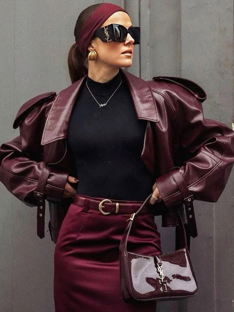 Langärmelige Kurze Jacke für Damen