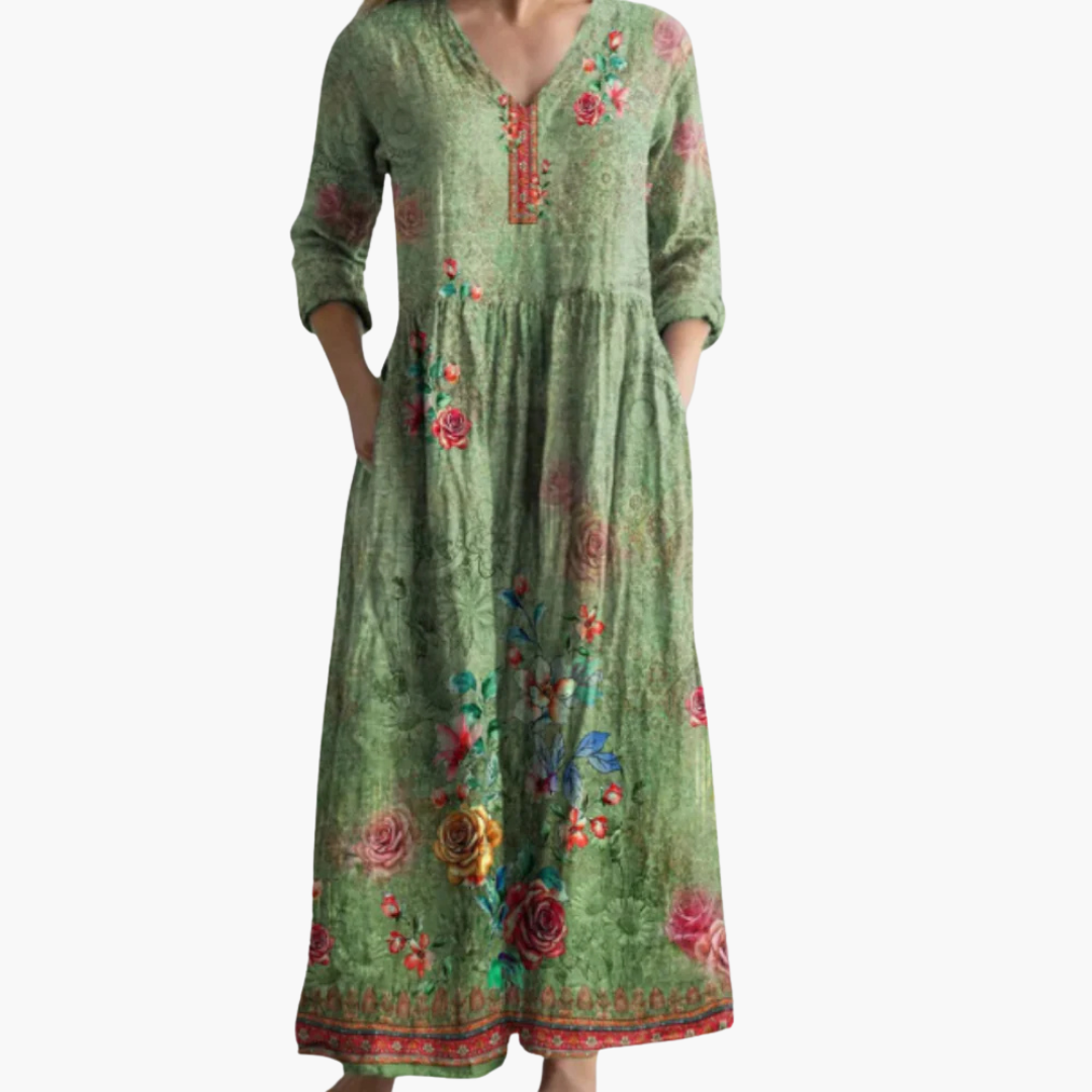 Fließendes Maxi Kleid für Damen