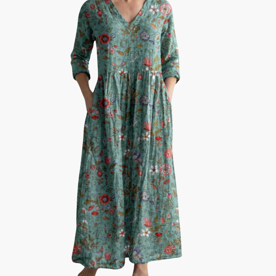 Boho Print Maxi Kleid für Damen