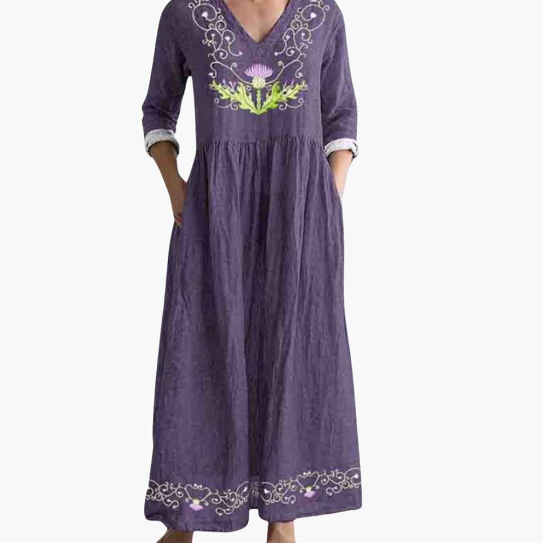Lockerer Boho Maxikleid für Damen