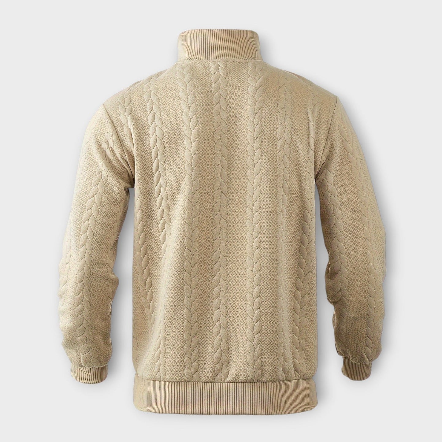 Vintage Halb-Zip Pullover für Herren