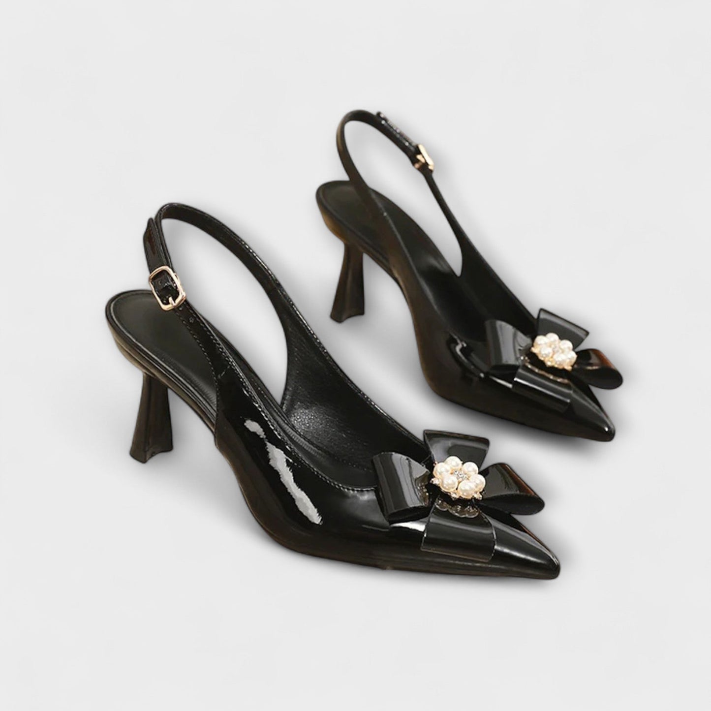 Rachel - Stiletto-Absätze mit Perlen-Schleifen-Detail