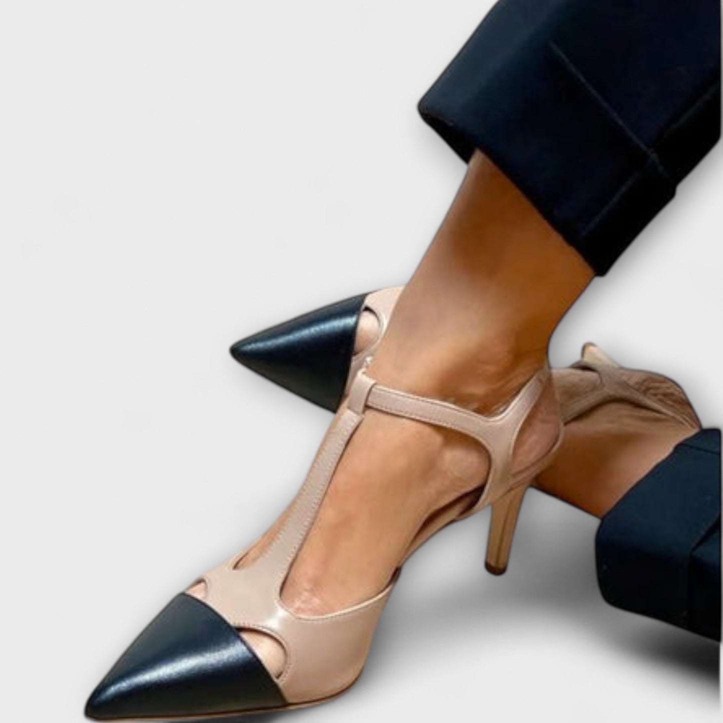 Jessica - Beigefarbene Stöckelschuhe