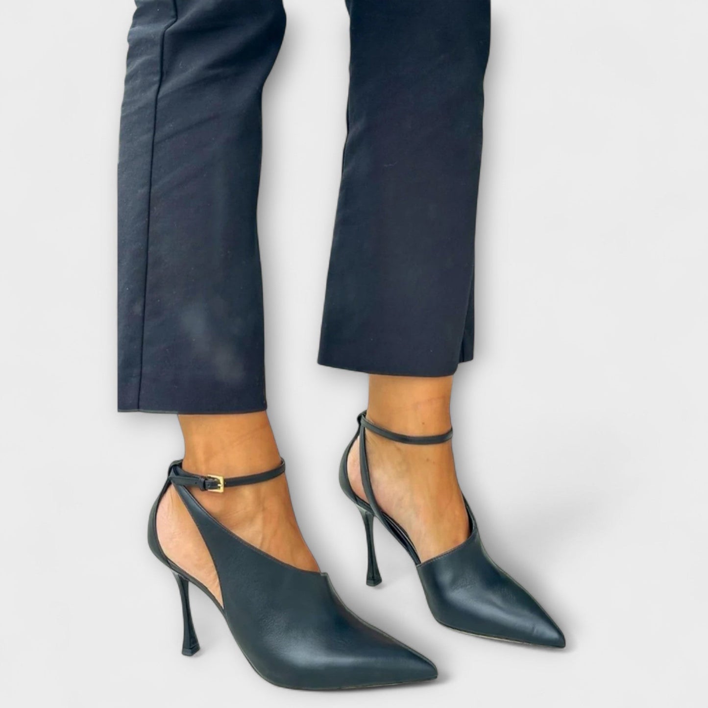 Caroline - Schwarze Stöckelschuhe