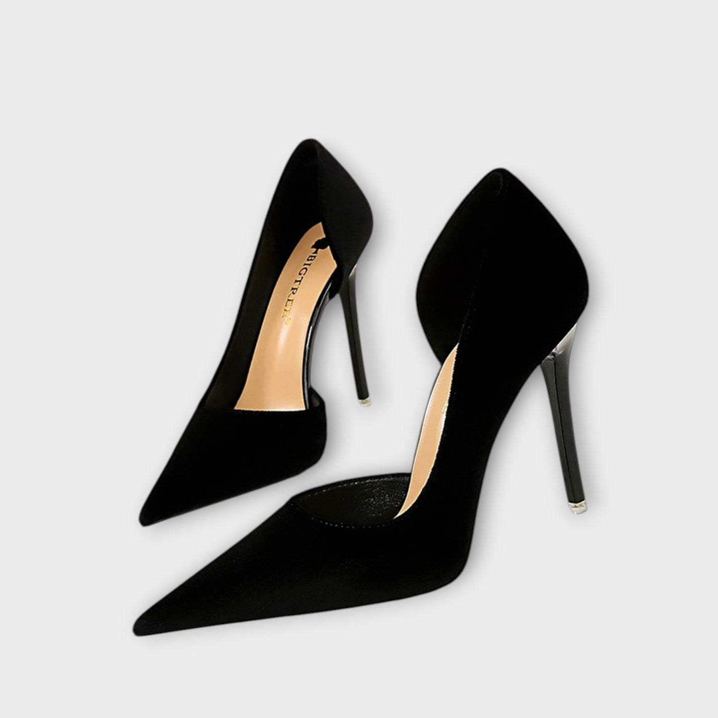 Bella - Grüne Samt-Stiletto-Absätze
