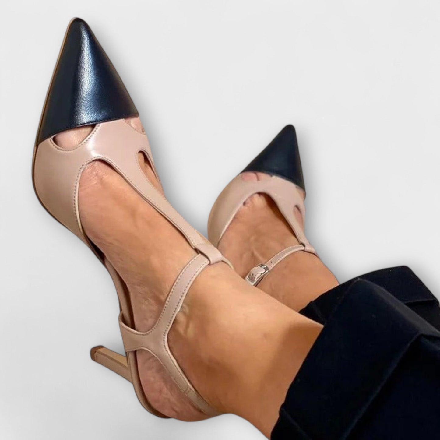 Jessica - Beigefarbene Stöckelschuhe
