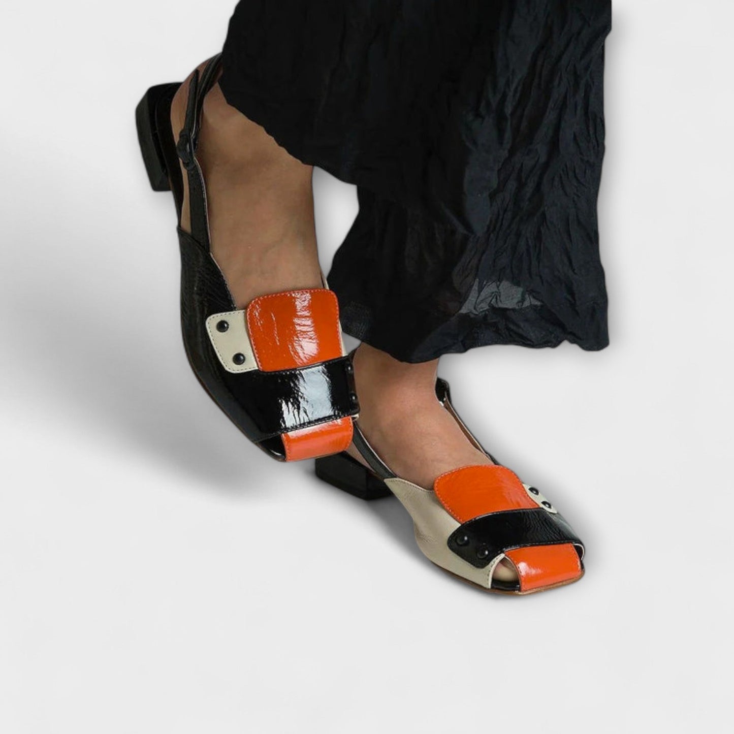 Lauren - Slingback-Schuhe mit niedrigen Absätzen