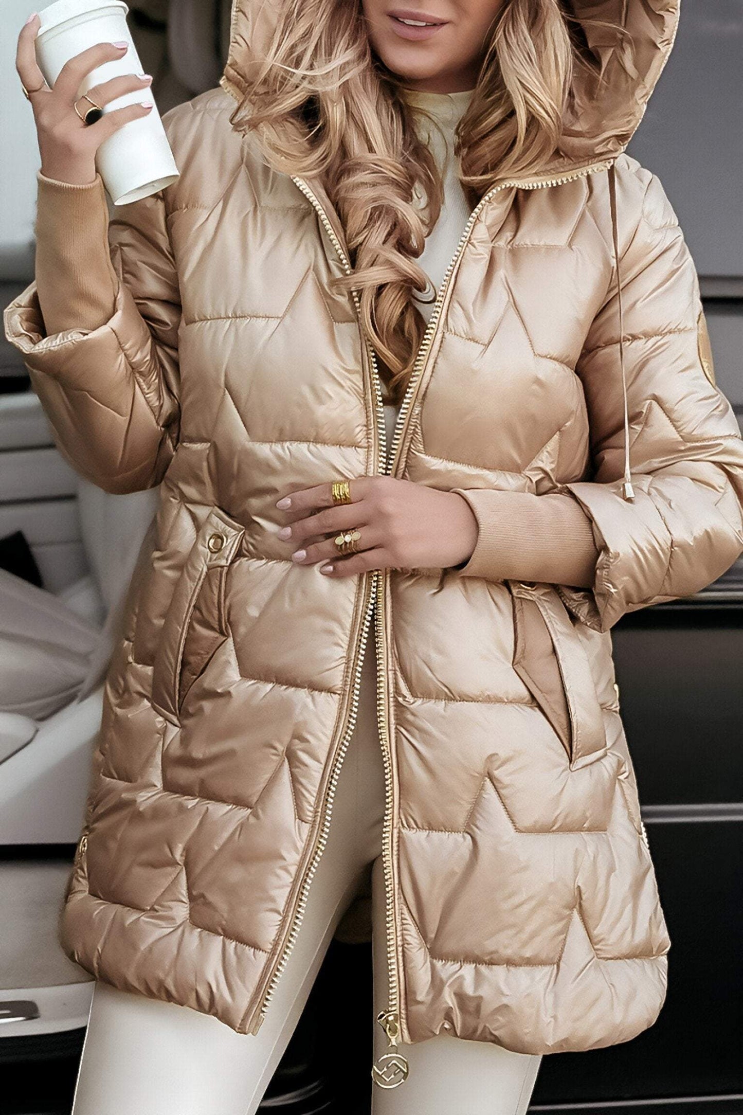 Kapuzen Steppjacke für Damen