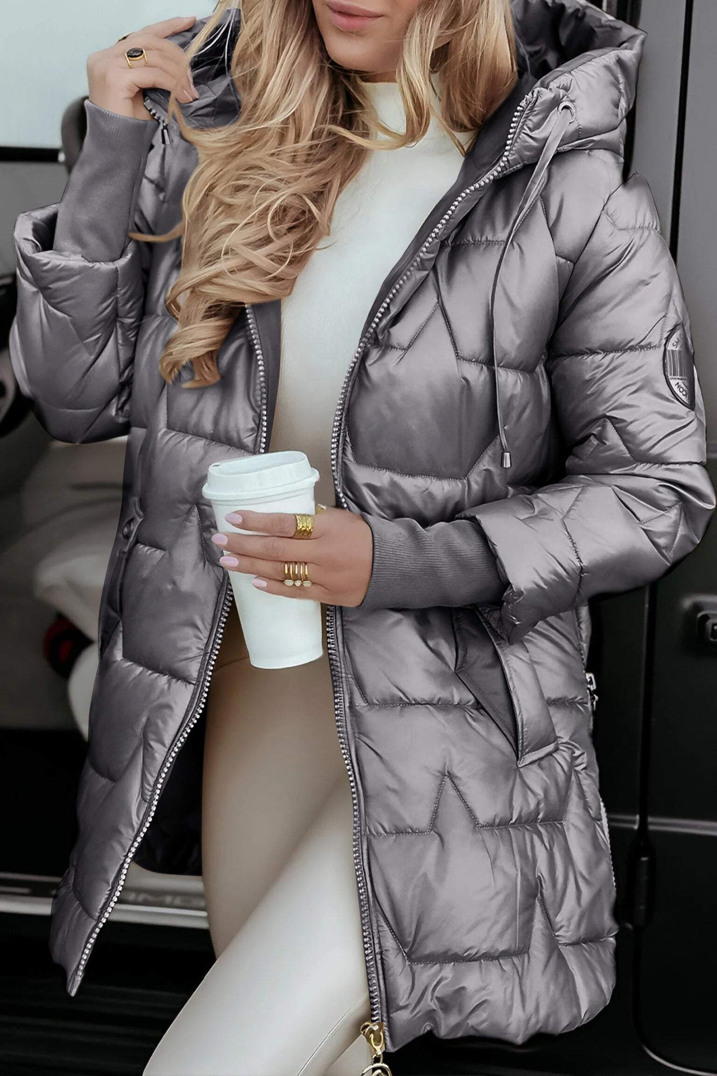 Kapuzen Steppjacke für Damen