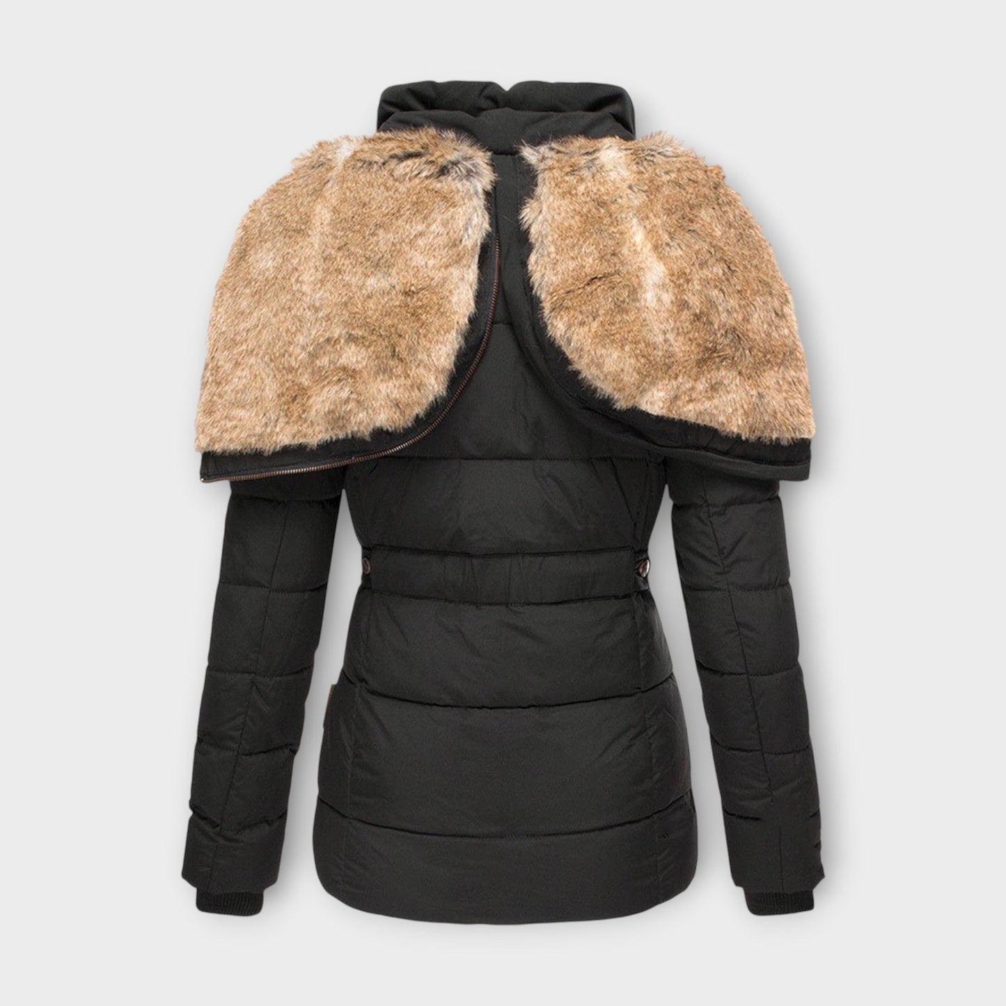 Pelzgefütterter Wintermantel für Damen