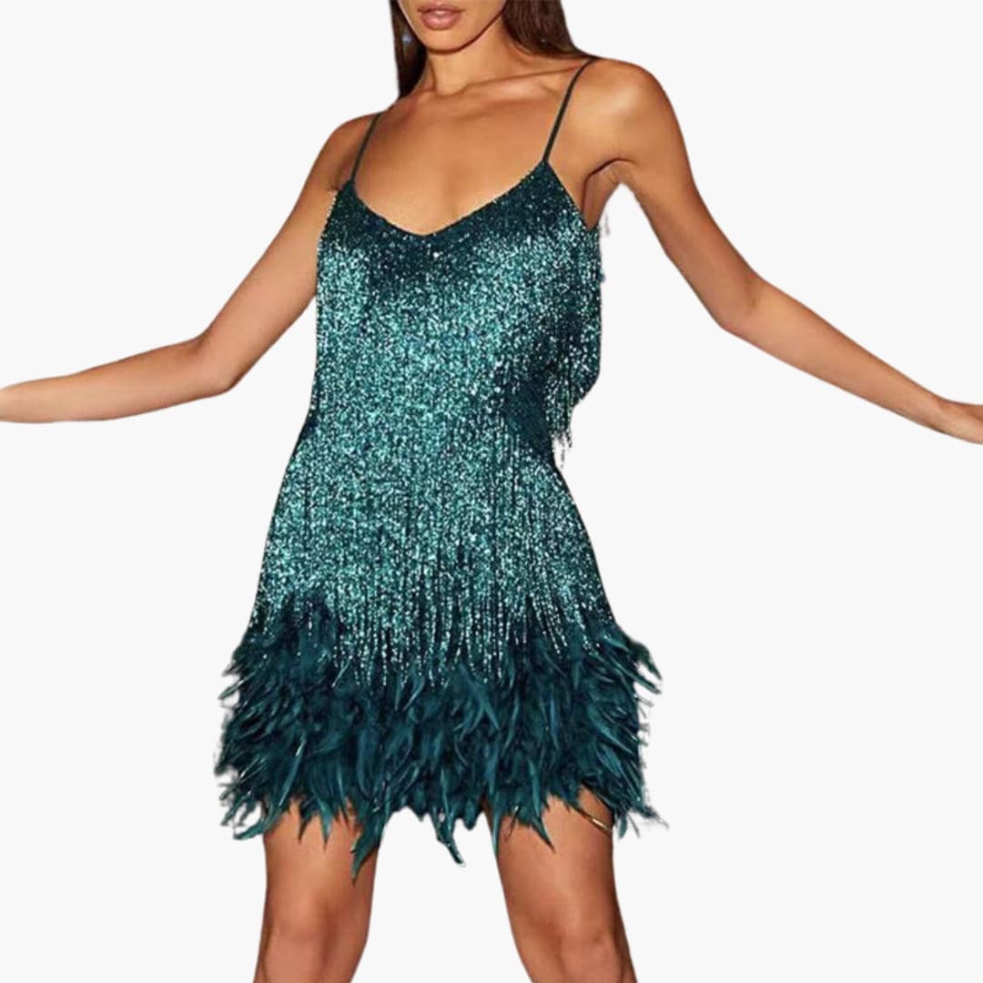 Pailletten Cocktailkleid für Damen