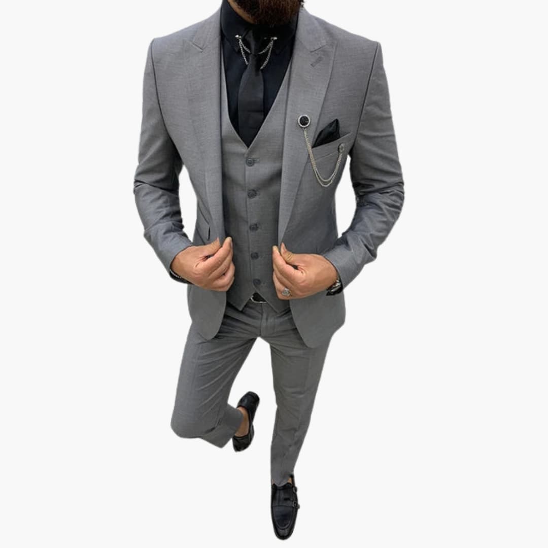 Slim Fit Abendanzug 3-teilig für Herren