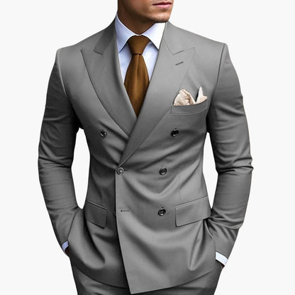 Doppelreihiger Slim Fit Anzug für Herren