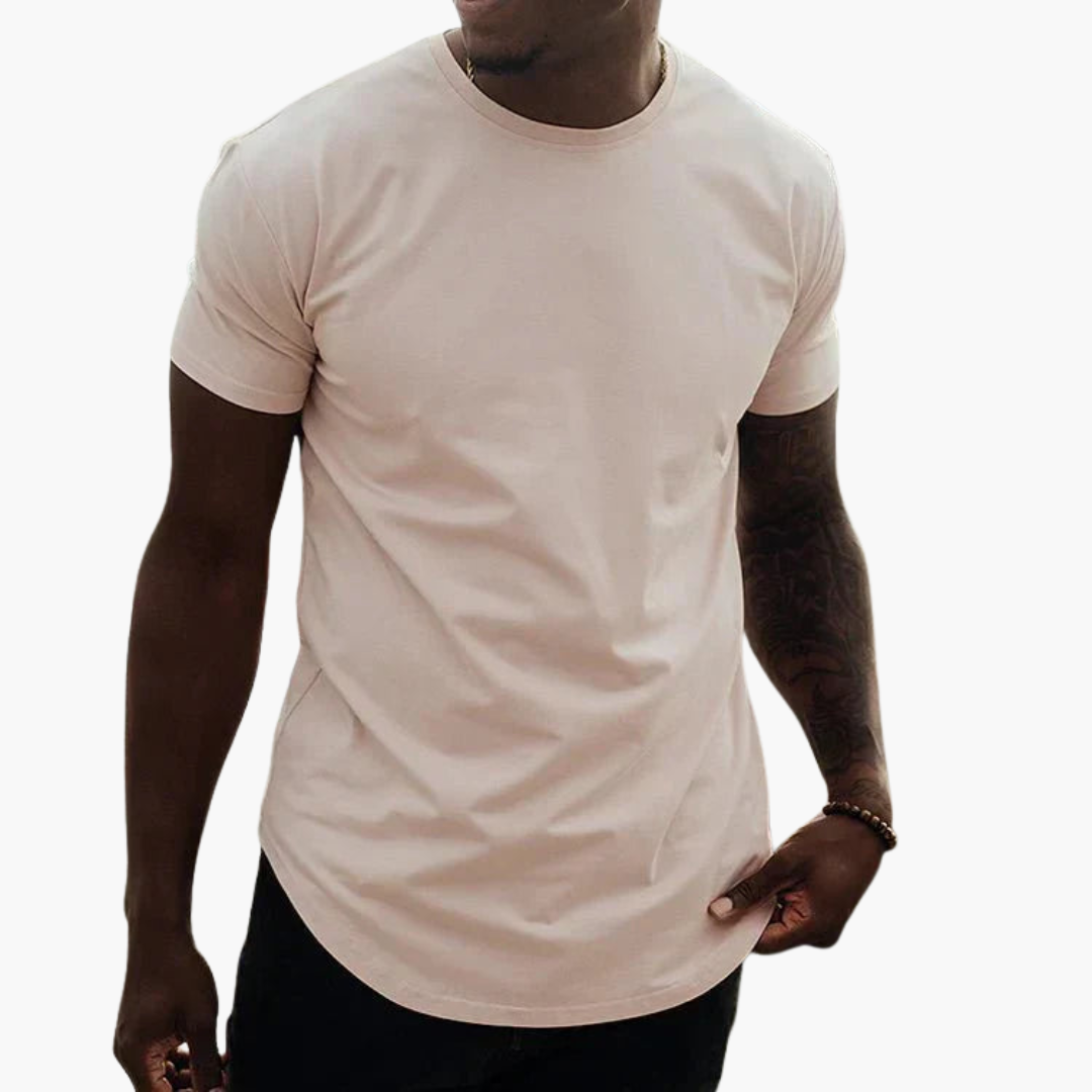 Slim Fit T-Shirt mit Saum für Herren