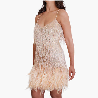 Pailletten Cocktailkleid für Damen