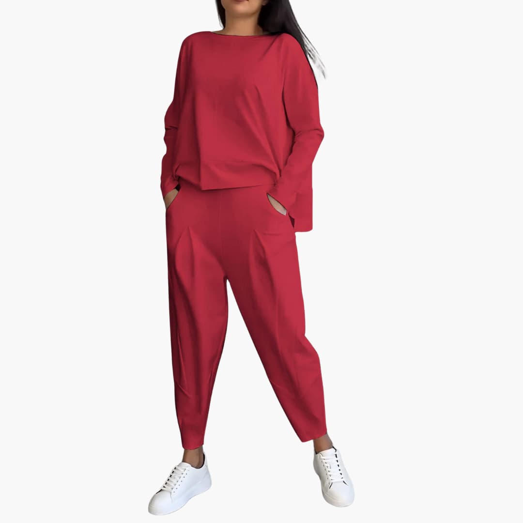 Zweiteiliges Rundhals-Set für Damen