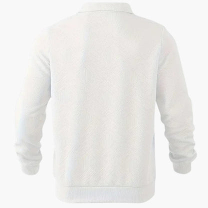 Geometrisch Gemusterter Strickpullover für Herren