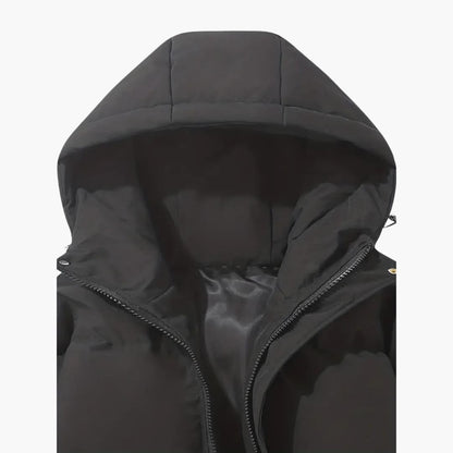 Gefütterte Kapuzen-Winterjacke für Herren