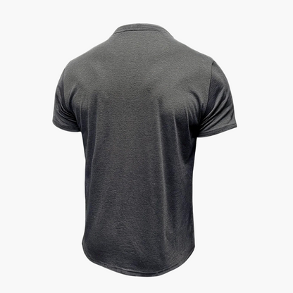 Henley T-Shirt mit Ziernähten für Herren