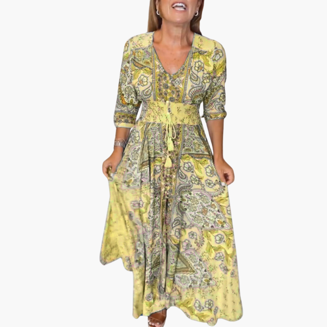 Boho Pattern Maxi Kleid für Damen
