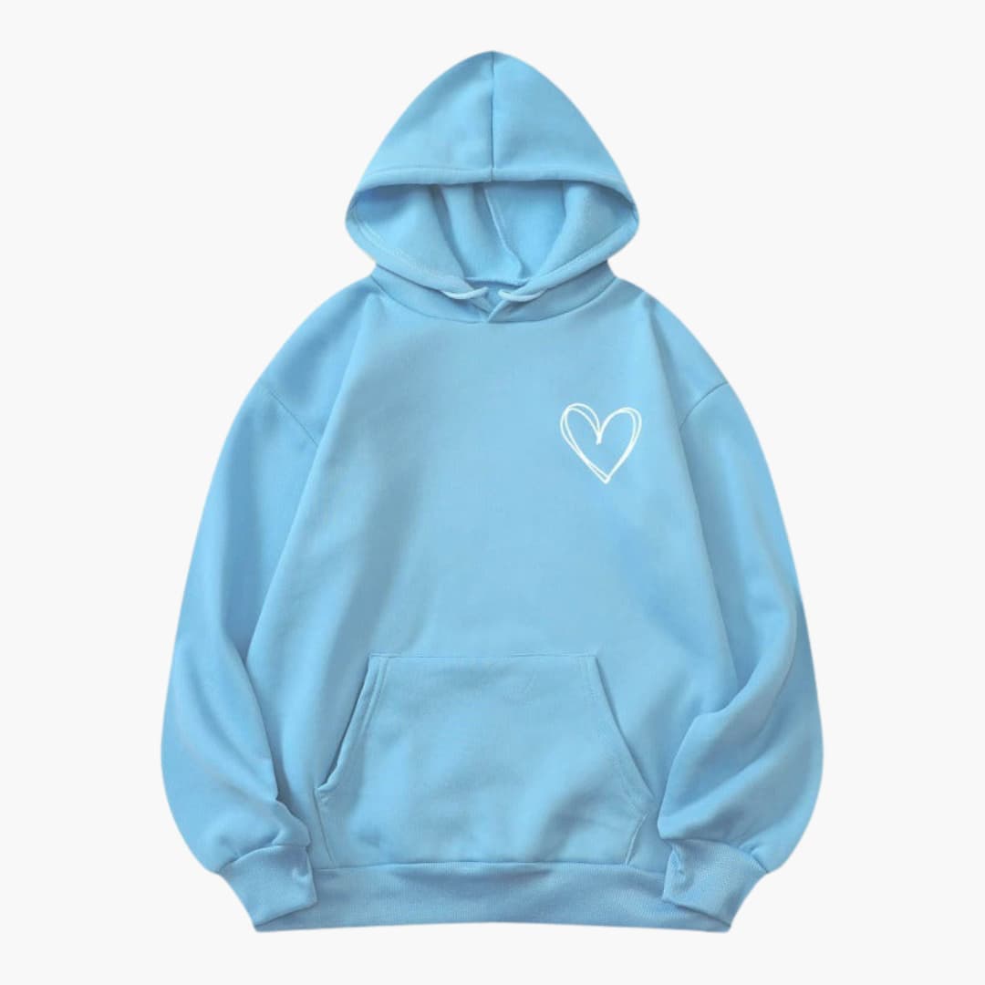 Kapuzensweatshirt mit Kängurutasche für Damen