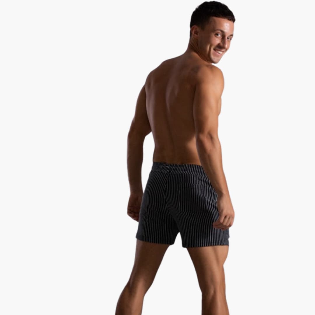 Kordelzug Gestreifte Shorts für Herren