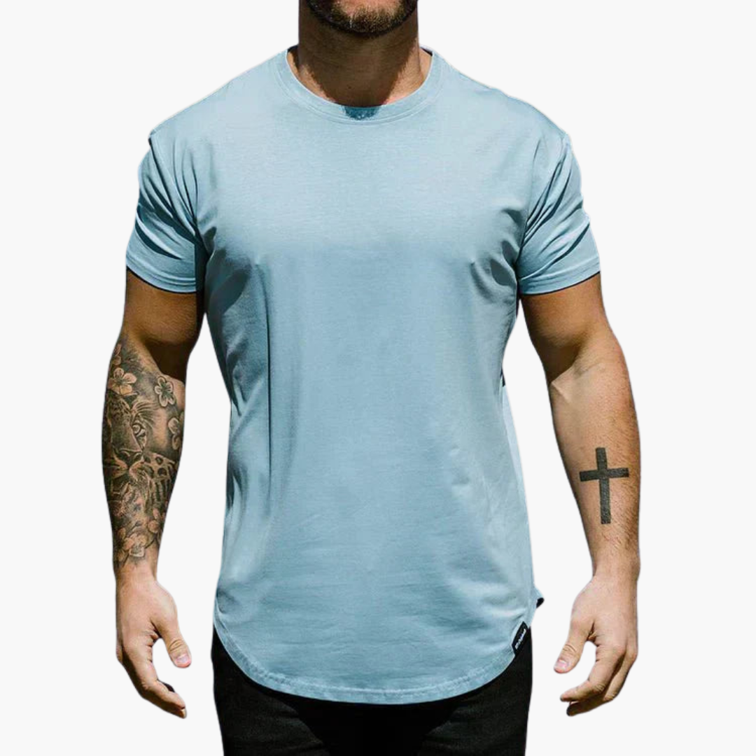 Slim Fit T-Shirt mit Saum für Herren