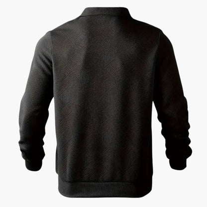 Geometrisch Gemusterter Strickpullover für Herren
