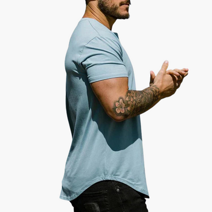 Slim Fit T-Shirt mit Saum für Herren