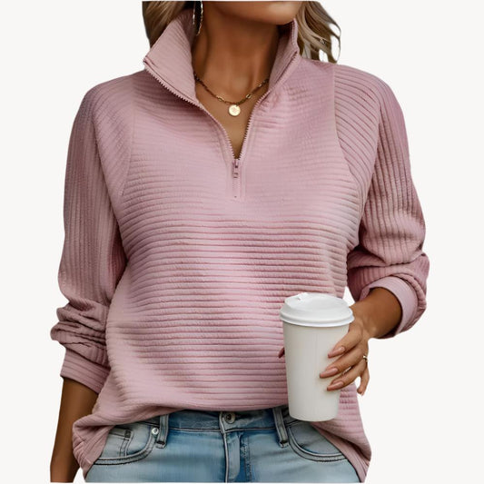 V-Ausschnitt Strickpullover für Damen