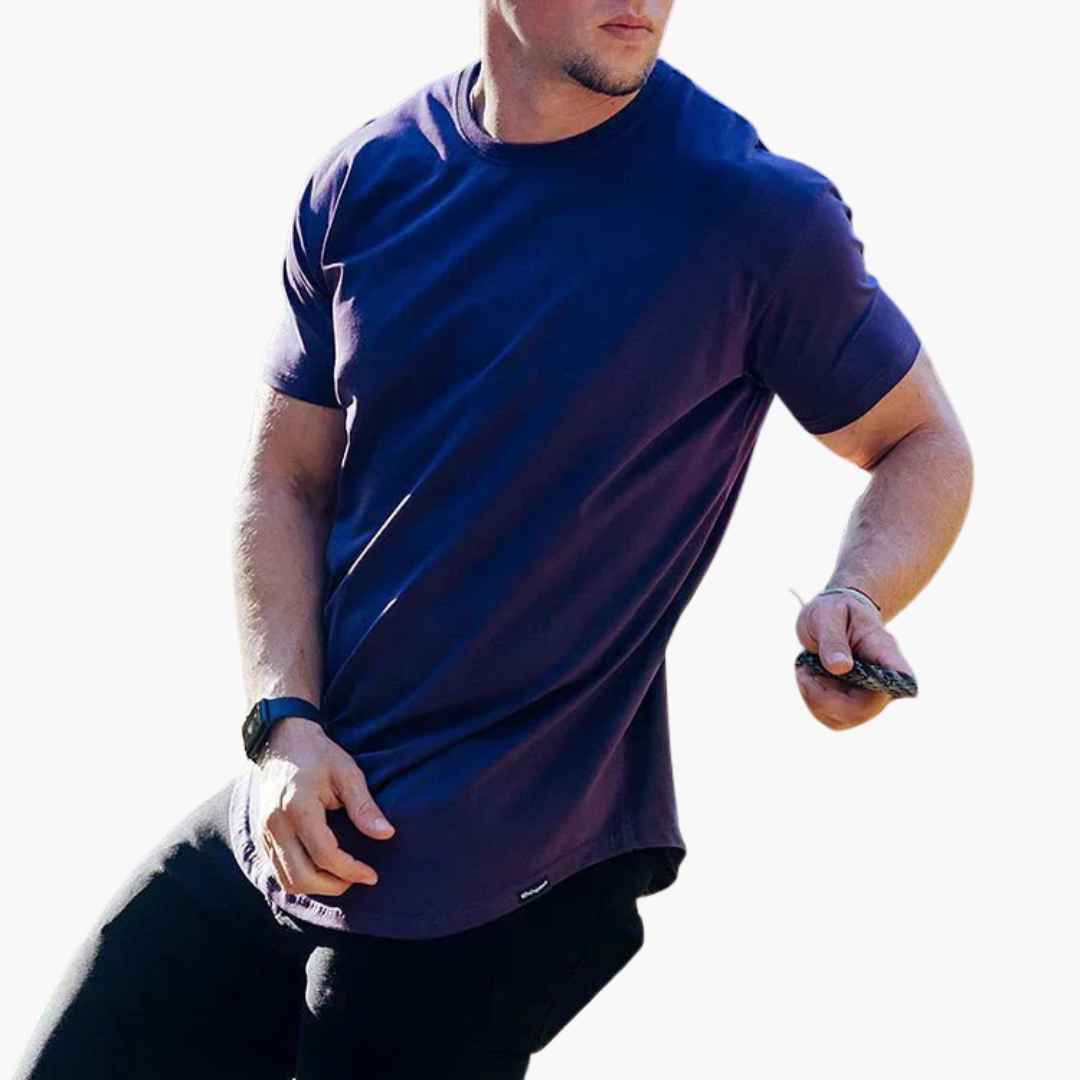 Slim Fit T-Shirt mit Saum für Herren