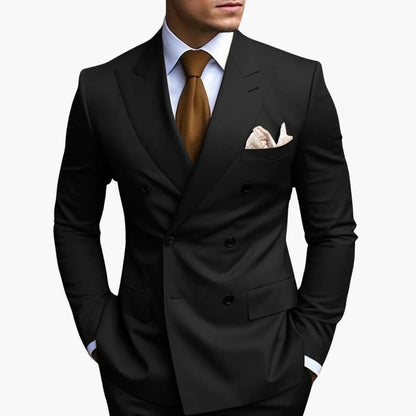 Doppelreihiger Slim Fit Anzug für Herren