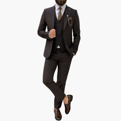 Slim Fit Abendanzug 3-teilig für Herren
