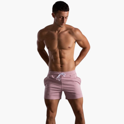 Kordelzug Gestreifte Shorts für Herren