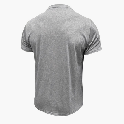 Henley T-Shirt mit Ziernähten für Herren