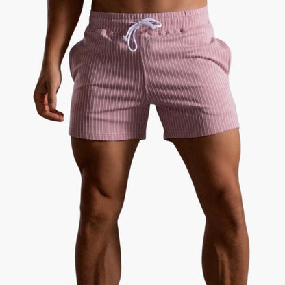 Kordelzug Gestreifte Shorts für Herren