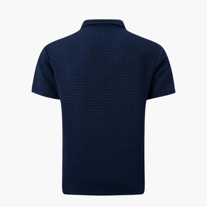Texturiertes Slim Fit Polohemd für Herren