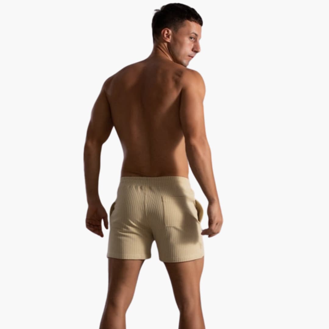Kordelzug Gestreifte Shorts für Herren