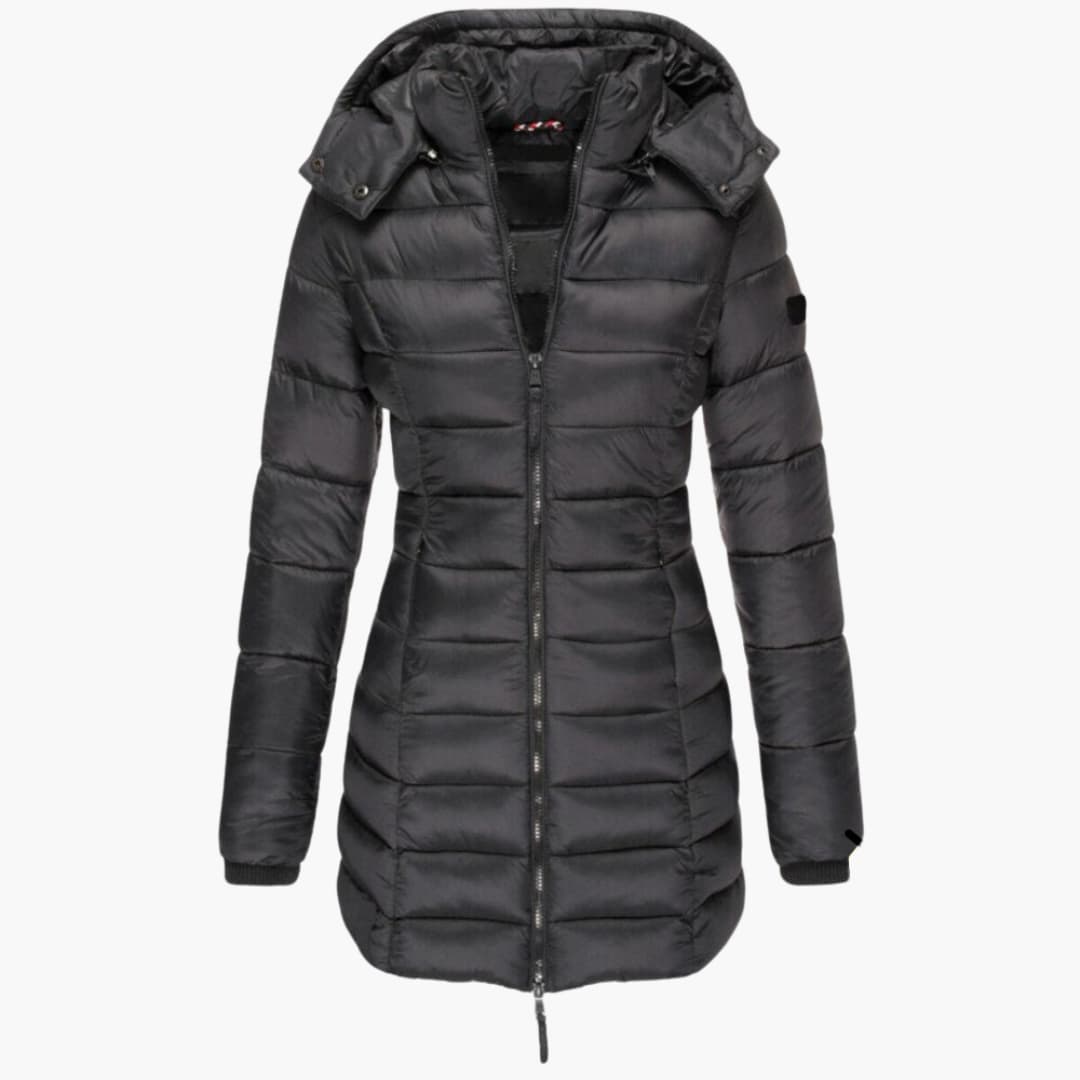 Gesteppt Gefütterte Kapuzenjacke für Damen
