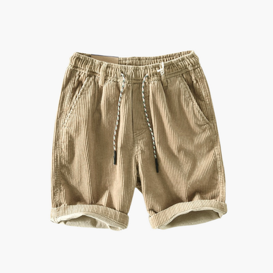 Gerippte Shorts mit Kordelzug für Herren