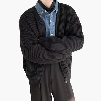 Gestrickte Strickjacke für Herren