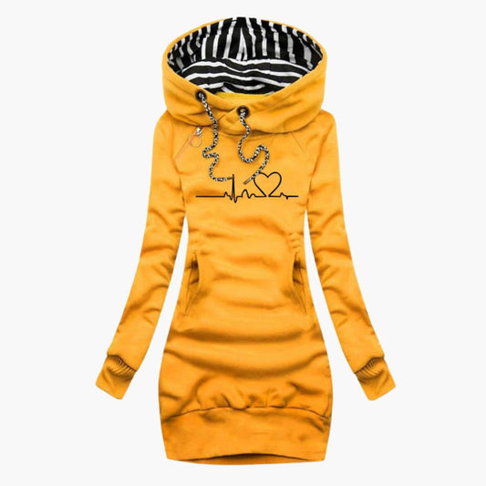 Herzmotiv Hoodie für Damen